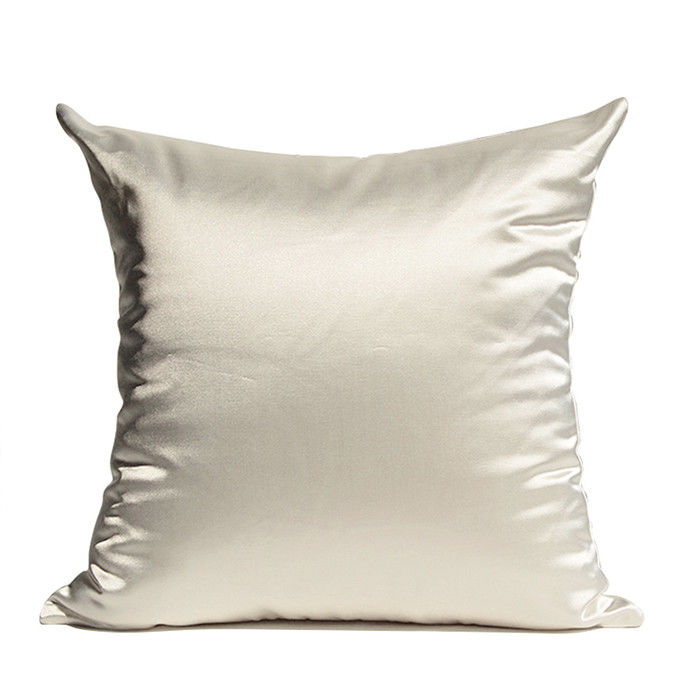 Cotton Car Satin Throw Pillows Pure Color Imitation Home Silk Pillow